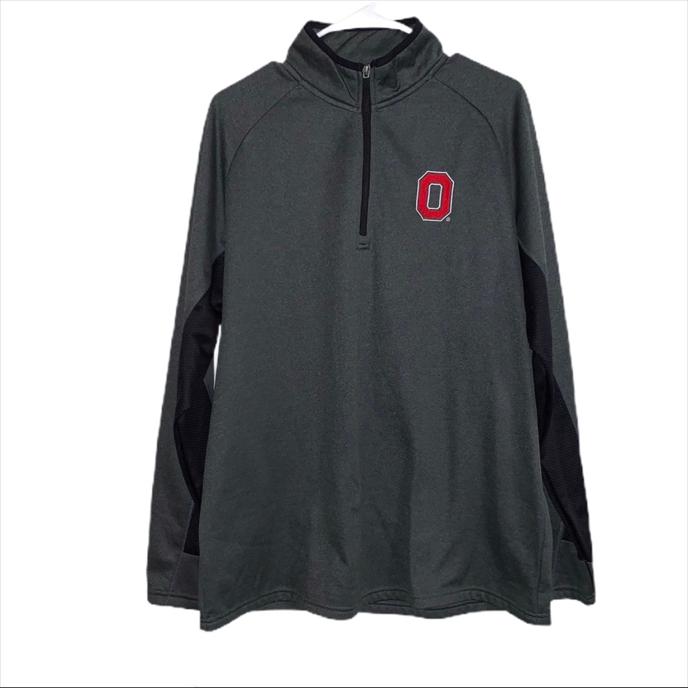OSU Ohio State Buckeyes Half 1/2 Zip Sweater NWT
